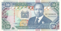 Kenya 2 20 Shillings, 14. 9.1993